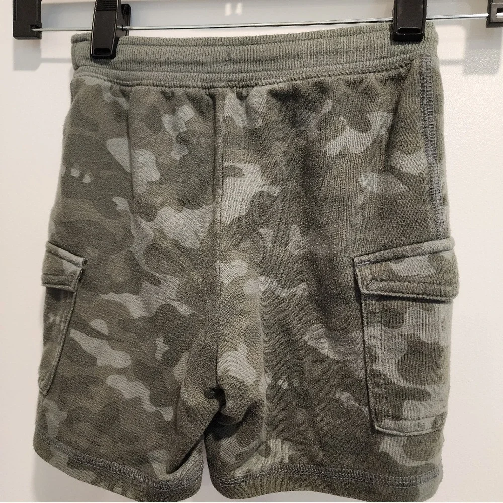 Jumping Beans Boys Camo Cargo Shorts Size‎ 4T Green Cotton Blend Casual Wear